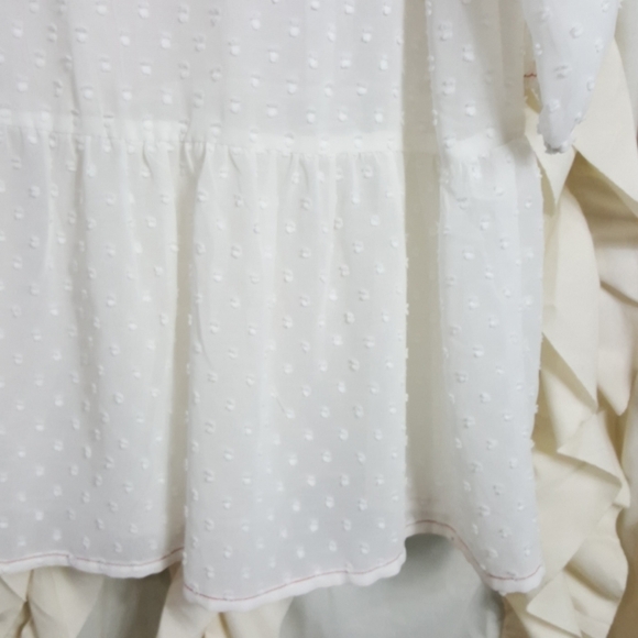 NWT Matilda Jane Light the Way Swiss Dot Blouse White Large - Picture 7 of 8